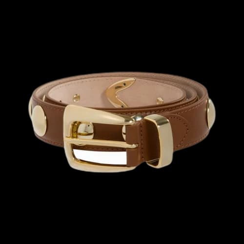 Khaite Benny Belt With Studs 'Tan'