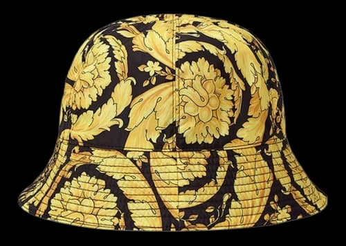 Versace Barocco Bucket Hat Black/Yellow