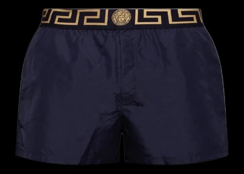 Versace Medusa Logo Swim Shorts Navy