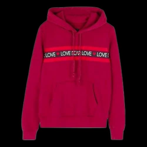 Converse Love the Progress Print Hoodie 'Red' (Women's)