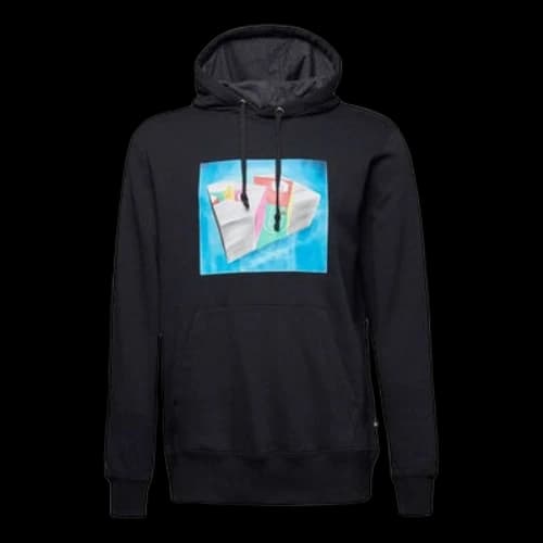 Converse Star Chevron 3D Court Pullover Hoodie 'Black'