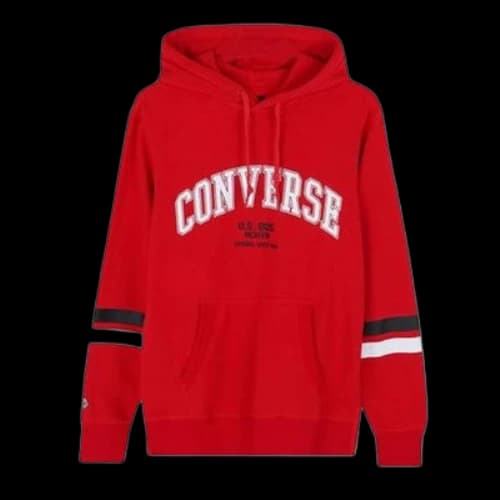 Converse Collegiate Text Pullover Hoodie 'Red'