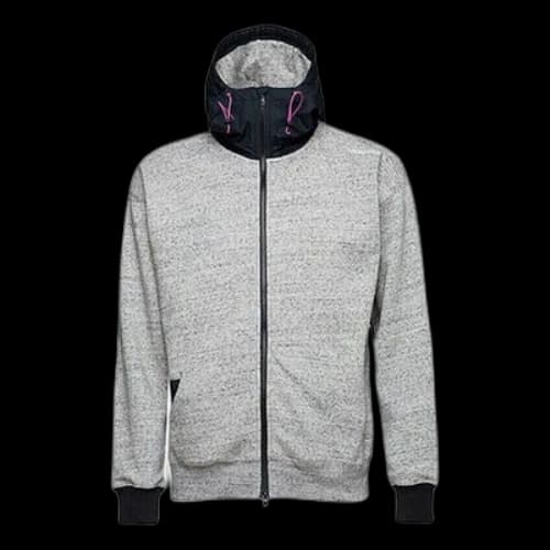 Converse Mixed Media Full Zip Sweatshirt 'Grey'