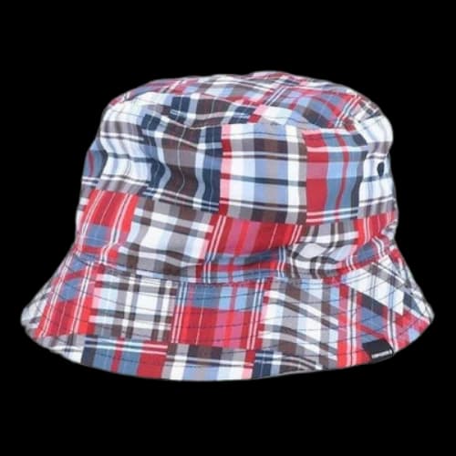 Converse Reversible Patch Plaid Bucket Hat 'Blue'