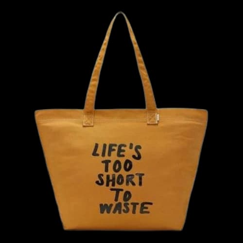 Converse Renew Life's Too Short To Waste Canvas Tote Bag 'Brown'