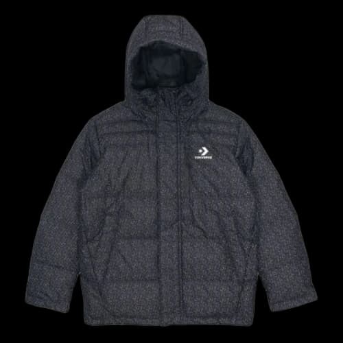 Converse Down Fill Puffer AOP Jacket 'Black'