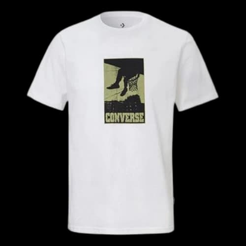 Converse All Star Printing Sports Short Sleeve White