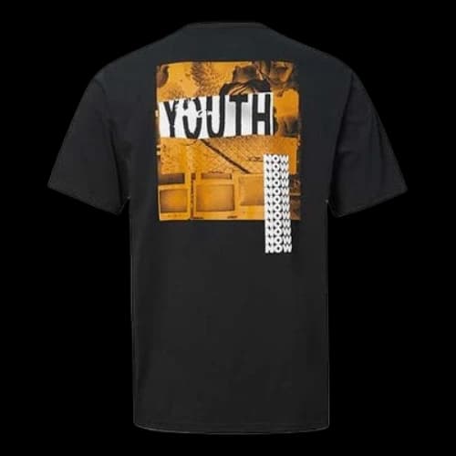 Converse Alphabet Printing Short Sleeve Black