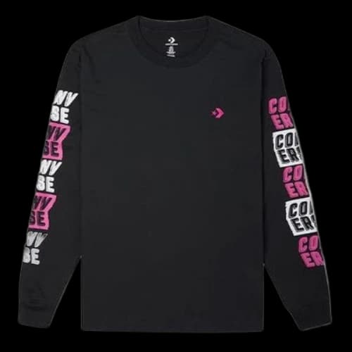 Converse Fold Out Long-Sleeve Tee 'Black'