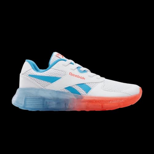 Reebok Zig N' Glow 2 Elastic Lace Little Kid 'White Energy Red Always Blue'