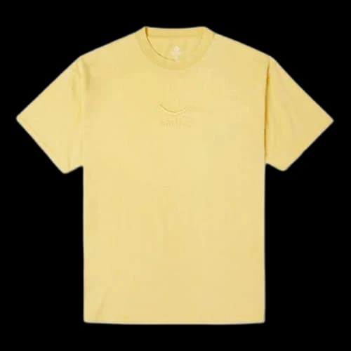 Converse Embroidered Sports Round Neck Short Sleeve Yellow