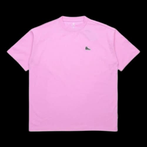 Converse Athleisure Casual Sports Short Sleeve Couple Style Pink Red