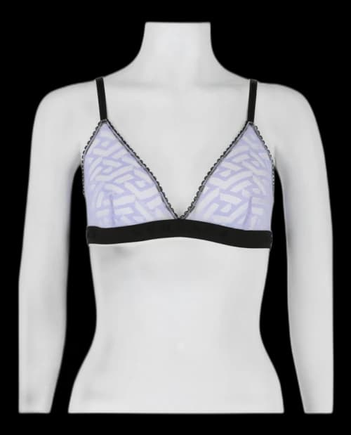 Versace Lace Bralette Purple