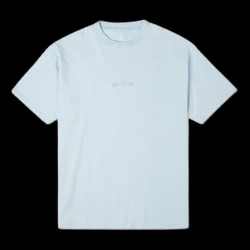 Converse Jack Purcell Washed Retro Loose Knit Short Sleeve Couple Style Light Blue