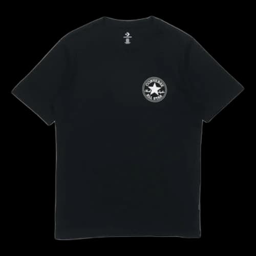 Converse All Star Logo Printing Round Neck Sports Short Sleeve Black