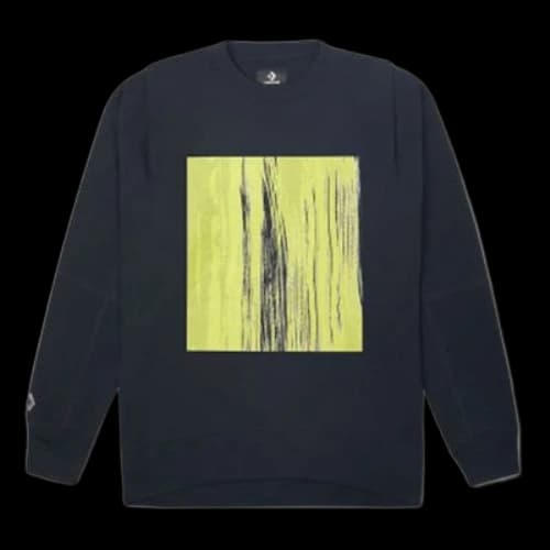 Converse Gender Neutral Converse Shapes Bubble Crewneck Sweatshirt 'Black' (Women's)