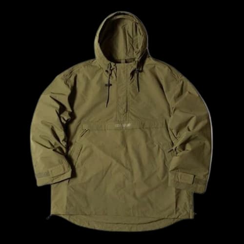 Converse x Kim Jones Crossover Casual Sports Half Zipper Hooded Jacket Military Green