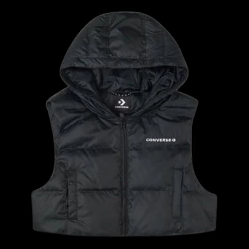 Converse Convertible Long Down Jacket 'Black' (Women's)