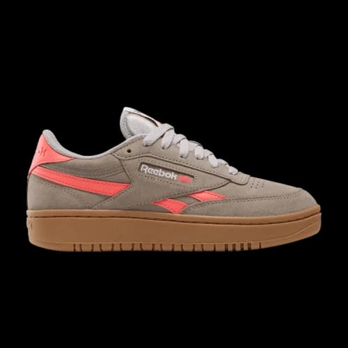 Reebok Club C Double Revenge 'Gritty Grey/Sunset Coral/Gum' (Women's)