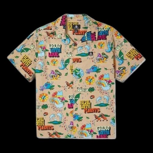 Converse Plant Print Resort Shirt 'Nomad Khaki'
