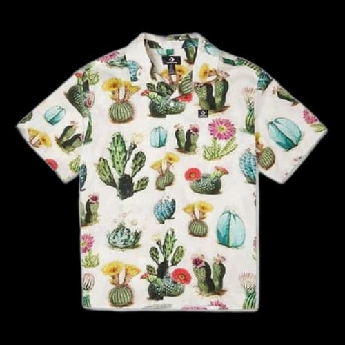 Converse Plant Printed Resort Shirt 'Desert Sand Cactus Multi'