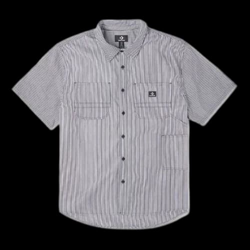 Converse Striped Woven Carpenter Button Down 'Grey'