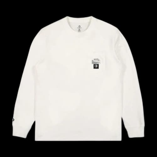 Converse x Joshua Vides Long-Sleeve Pocket Tee 'White'