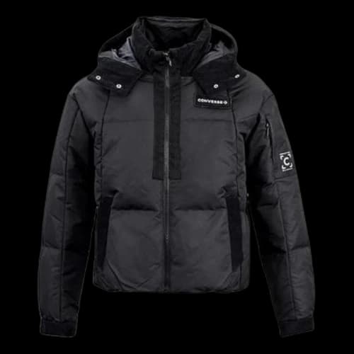 Converse Premium Short Down Puffer Jacket 'Black' (Women's)