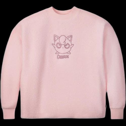 Converse x Pokemon Jigglypuff Sherpa Crewneck Sweatshirt 'Pink'