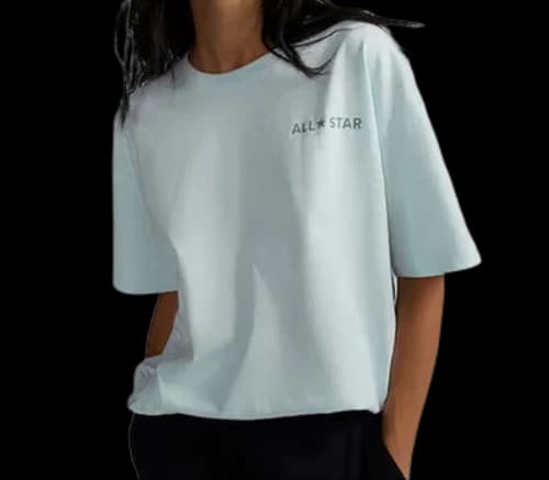 Converse All Star Oversized Tee 'Aqua Mist' (Women's)