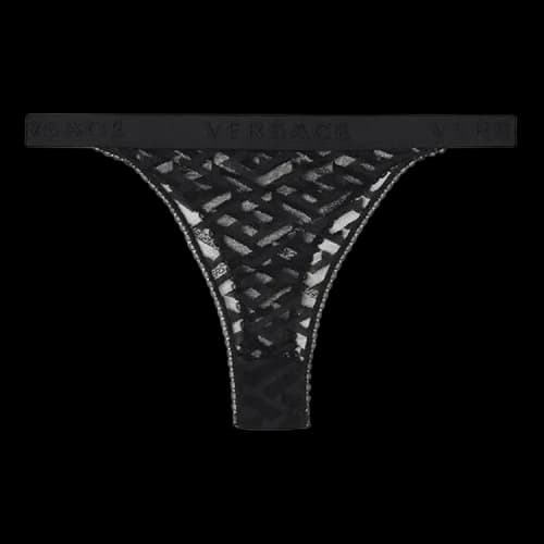 Versace La Greca Tulle Bottom 'Black'
