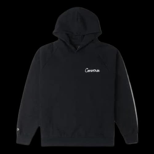 Converse Raglan Elevated Hoodie 'Black'