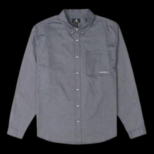 Converse Oxford Button Up Shirt 'Grey Blue'