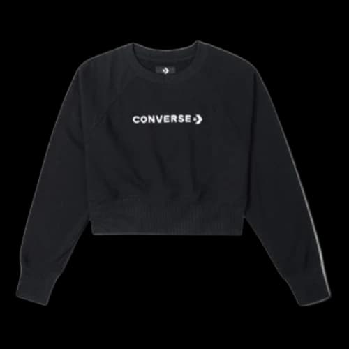 Converse Strip Wordmark Crew 'Black' (Women's)
