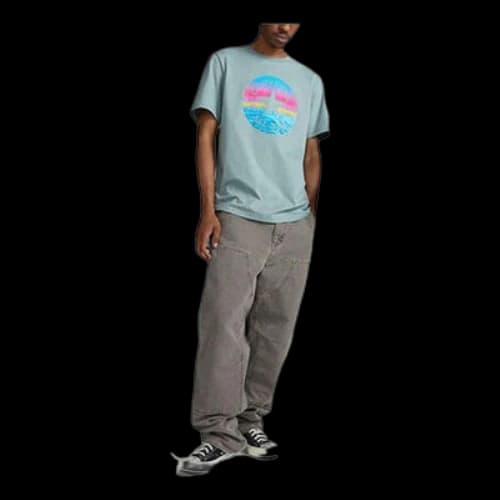 Converse Let's Grow Doodle T-Shirt 'Light Blue'