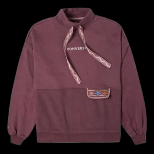 Converse Tapesyt Crew Sweatshirt 'Dark Mauve' (Women's)