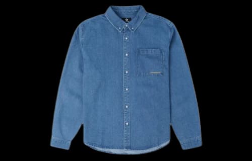 Converse Oxford Long Sleeve Denim Shirt 'Indigo Blue'