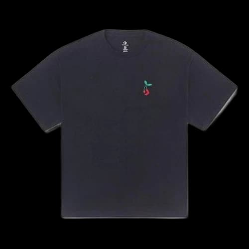 Converse Loose Fit Star Chevron Cherry Tee 'Black'