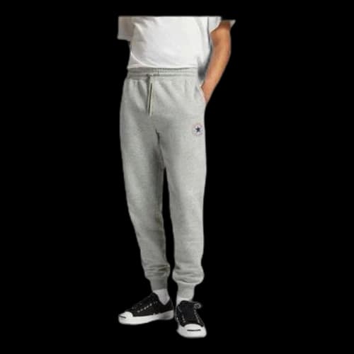 Converse Go-To All Star Patch Standard-Fit Fleece Sweatpants 'Grey'