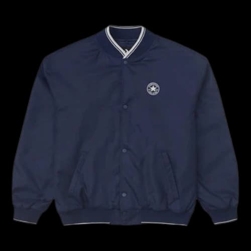 Converse Logo Baseball Jacket 'Navy'