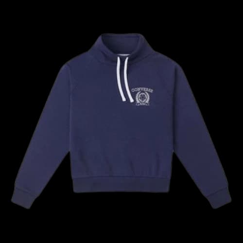 Converse Half Turtleneck Drawstrring Sweater 'Navy' (Women's)