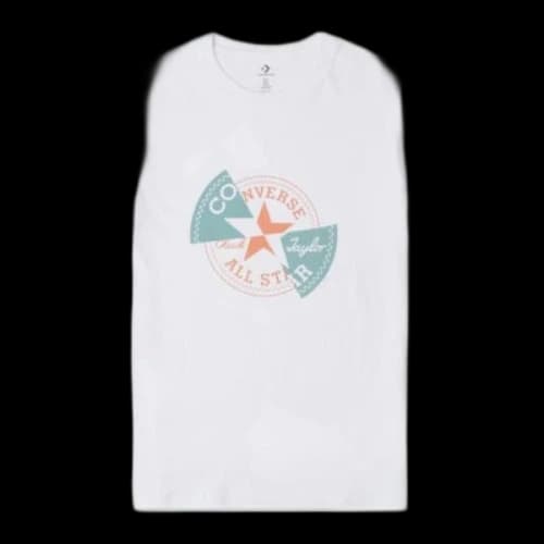Converse Distorted Patch T-Shirt 'White Orange Teal'