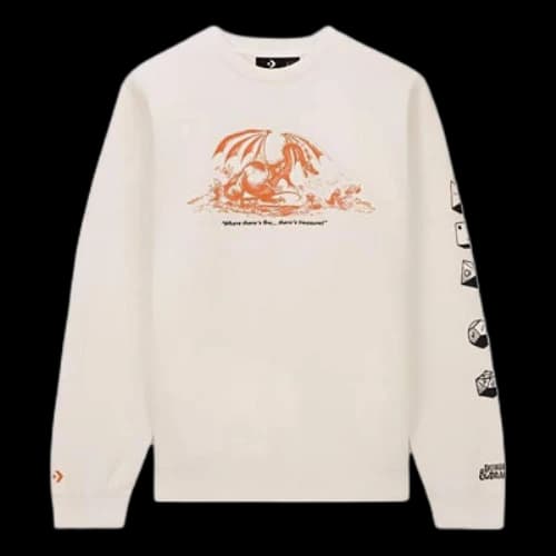 Converse x Dungeons & Dragons Crewneck T-Shirt 'Egret'