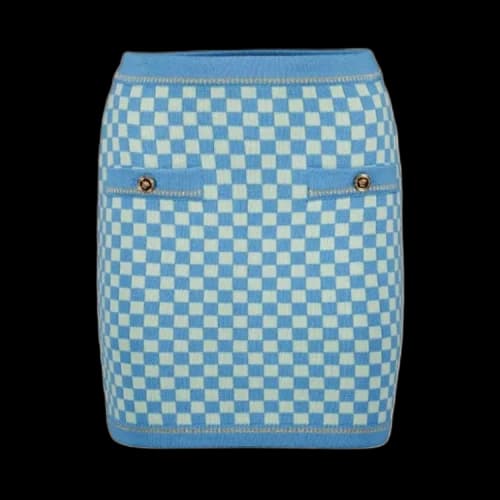 Versace Knit Skirt 'Sky/Mint'