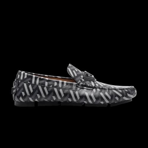 Versace La Greca Penny Loafer 'Grey'