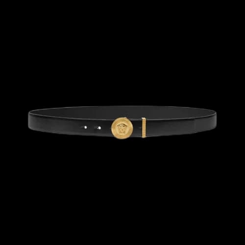 Versace Thin Medusa Biggie Belt 'Black'