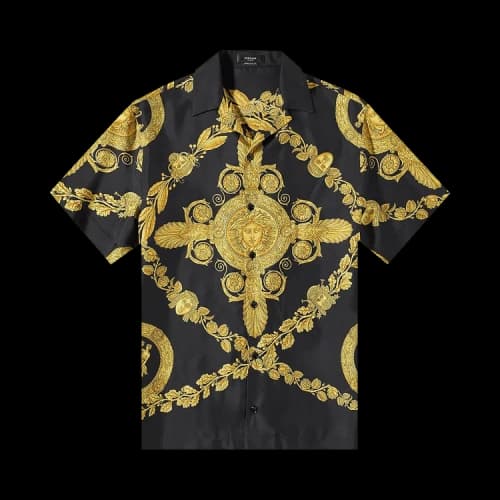 Versace Silk Shirt 'Black/Gold'