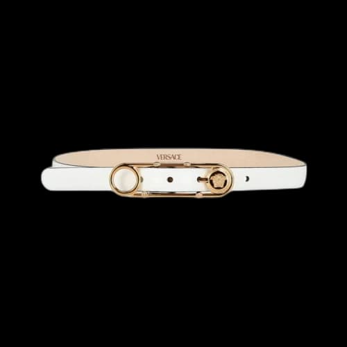 Versace Safety Pin Belt 'White'