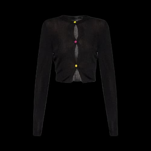 Versace Rib Serie Knit Sweater 'Black'
