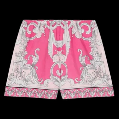 Versace Barocco Beach Shorts 'Fuxia/English Rose'